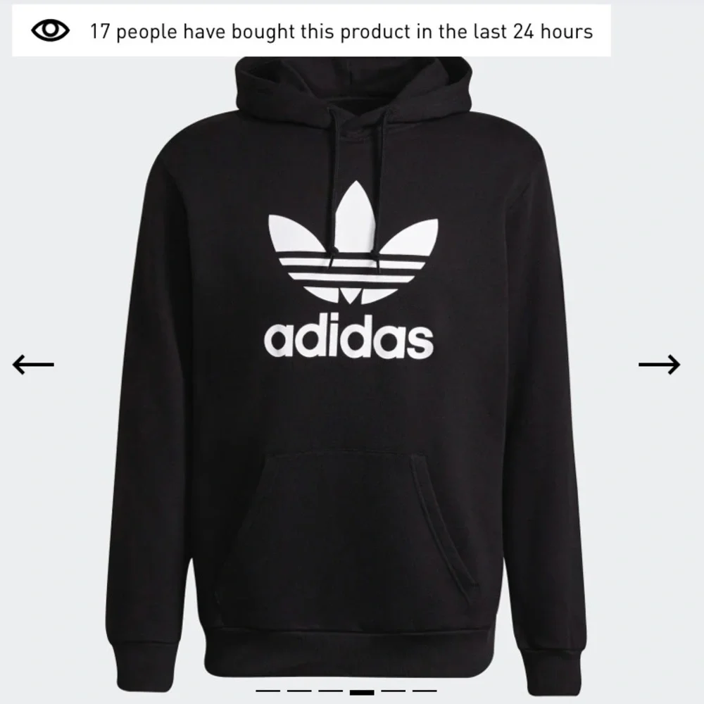 Adidas Men’s Trefoil Fleece Hoodie - Picture 2 of 10